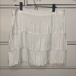 White Fringe Women's Skirt - Vici Zoie